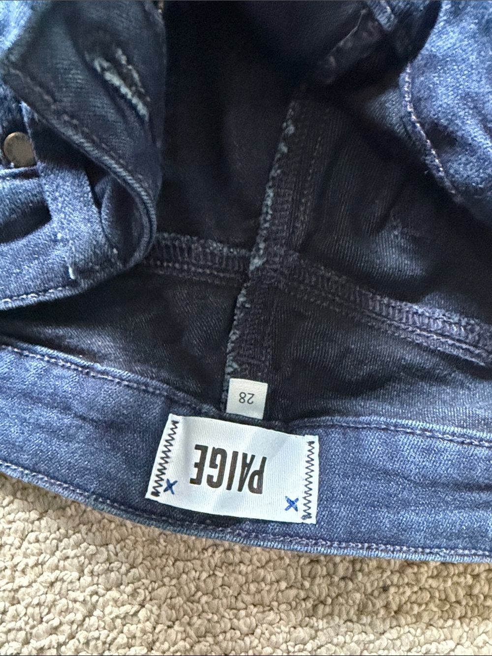 PAIGE Dark Blue Verdugo Ankle Jeans - Picture 4 of 5